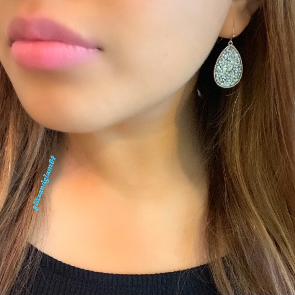 Druzy Tear Drop Earrings